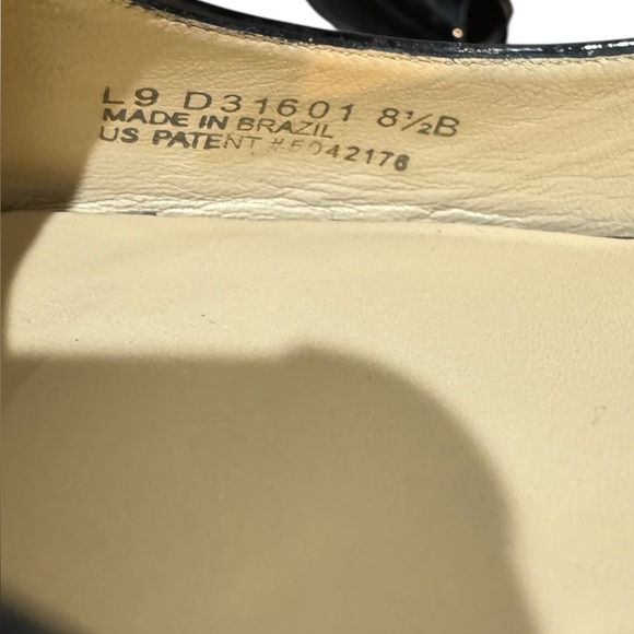 Cole Haun Glossy Black Slingback Heels with Peep Toe Size 8.5 B Patent Luxury - Picture 6 of 10